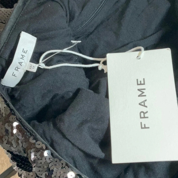 Frame Women’s Open-back Sequin Knit Mini Dress Size XS - Picture 13 of 15